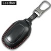Kirsnda Leather Key fob Cover with Keychain compatible with Honda,Leather