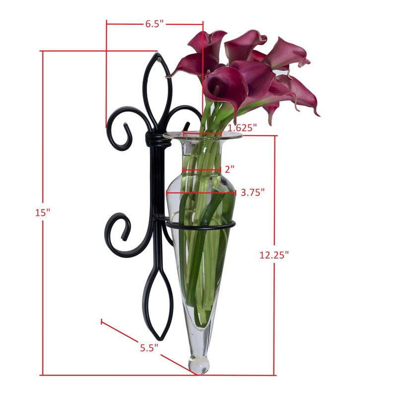 Danya B. Home Accent Wall Mount Fleur de Lis Flower