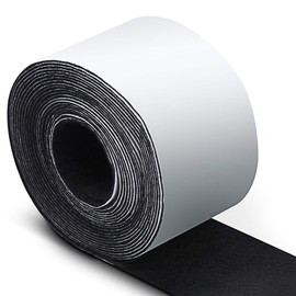 EMYVSVO DIY Self Adhesive Felt Tape 1.96 Inch x 14.7 Feet Felt Strips Roll Polyester Felt Tape for Furniture on Hardwood Floors, Reduce Noise(1 Pack, Black)