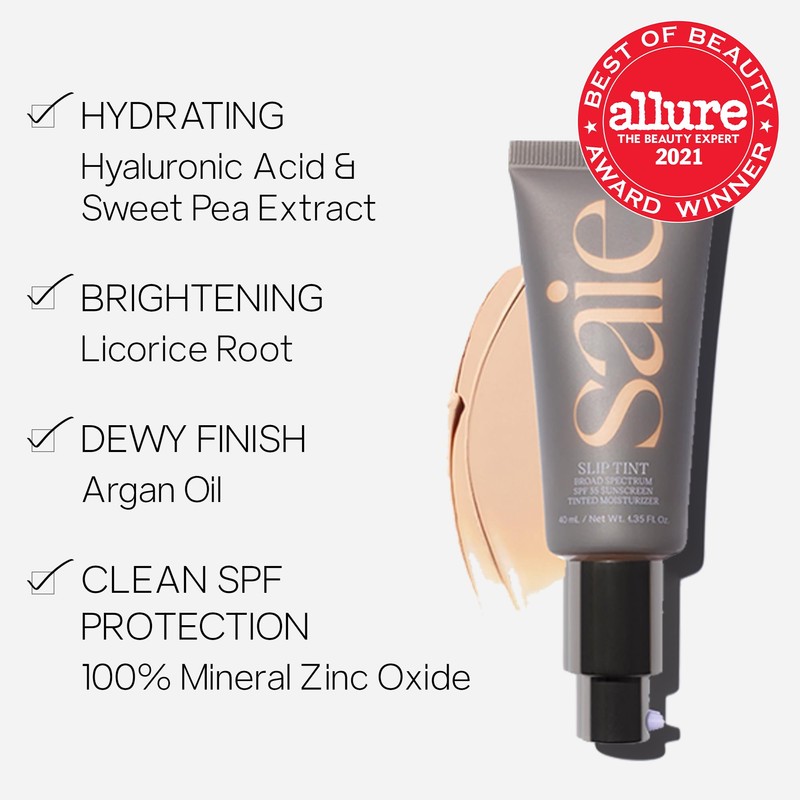 Saie Slip Tint Tinted Moisturizer with SPF 35 - Light