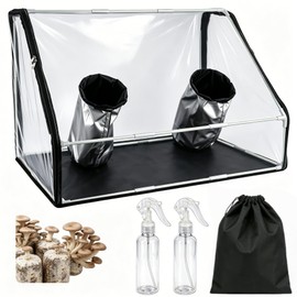 Dmnnlp Still Air Box, Mushroom Grow Tent with Angled Observation Window for Easy Viewing, Foldable Mushroom Grow Tent for Small Spaces & Home Scientists 29.5x20x20in