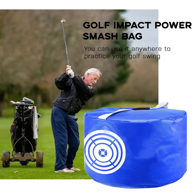 Golf Swing Trainer Smash Bag Strike Practicing Hitting Force Strengthened