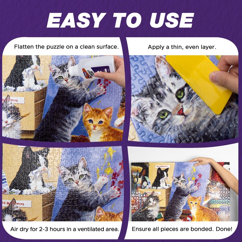 Nariolar 5.1 fl oz/150 ml Jigsaw Puzzle Glue Clear with