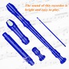 Eastrock Recorder German Soprano Instrument Recorder 3-Piece Beginner with Cleaning