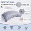 Velvet Positioning Cushion, Position Pad, Ergonomic Crescent Leg Elevation Pillow