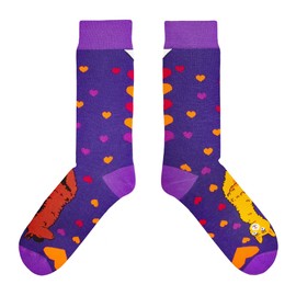 cup of sox Funny Socks with Llama Alpaca, Panther or Jungle, Colourful Gift Socks in Paper Cups for Men and Women, Lama.