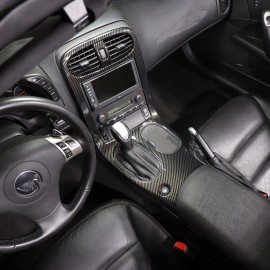 autotrim000 Central Control Panel Trim gear cup holder panel frame For 2005-2013 Corvette C6