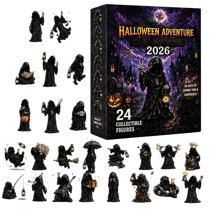 Calendario Cuenta Regresiva Halloween Con Figura Recuerdo Coleccionable