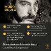 Shampoo Acondicionador Barba Cabello Con Bergamota - 600 Ml