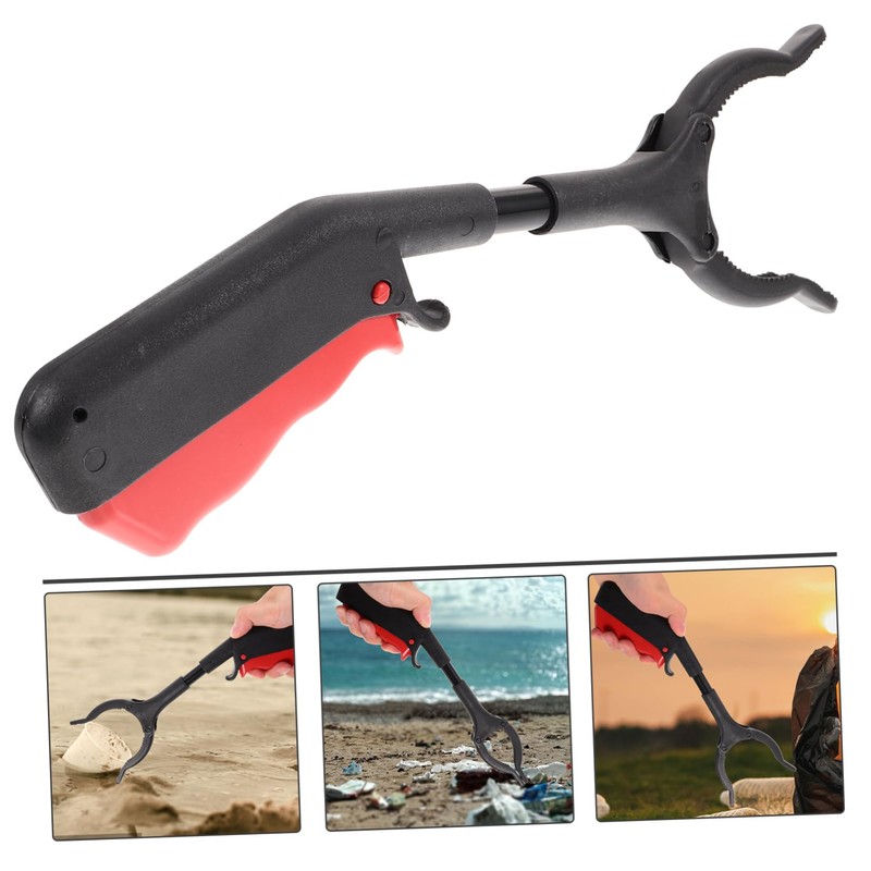 FUNOMOCYA 4pcs Portable Litter Picker Heavy Duty Trash Grabber Tool