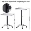 Salon Tray with Metal Feet, Height Adjustable Salon Tray on
