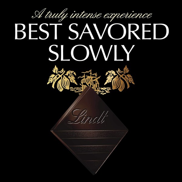 Lindt EXCELLENCE 99% Cocoa Dark Chocolate Bar, 1.8 oz, 12 Pack, Packaging may vary