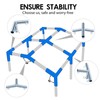 Blulu 15 Pcs 6 Leg Style Carport Canopy Pipe Fittings