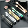 KICHOUSE 5pcs Stainless Steel Ice Tongs Multi-Purpose Dessert Tongs for