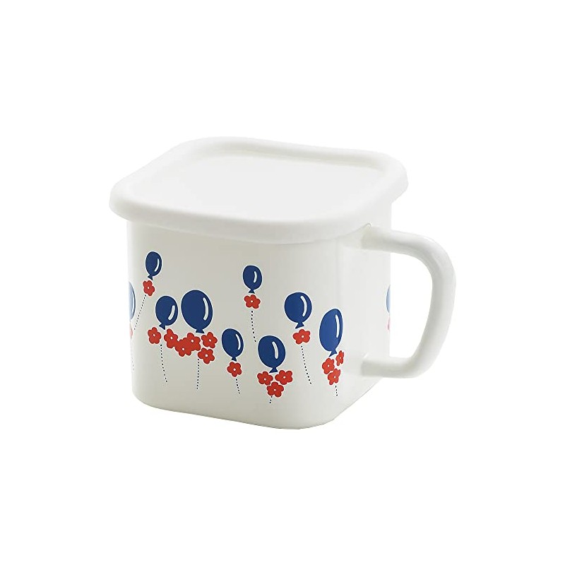 Tamahashi ADR-34 Storage Container, Square Pot, Enamel, 55.1 fl oz