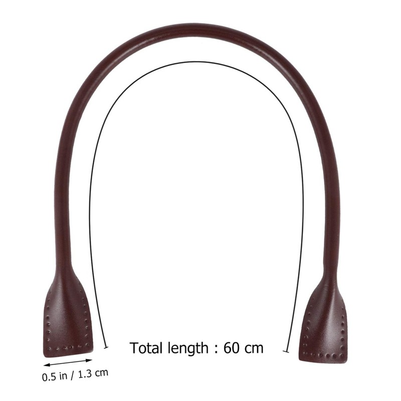 EXCEART Shoulder Strap Bag Handle Genuine Leather Sewing Strap Replacement