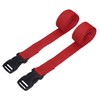 2 x Red Webbing Quick Release Buckle 50cm