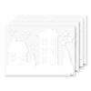 Large Pack Christmas Houses Trees Silhouettes, Window dressing Sticker, Spread