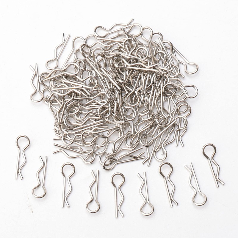 Rchobbytop 100PCS/Pack Body Clips Universal Shell Fixing R Pins for