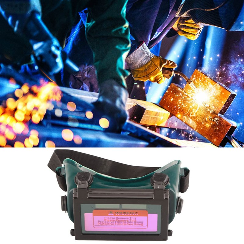 Solar Auto Darkening Welding Goggles, Protective Welder Eye Mask, Eye