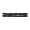 Cwell Equine Italian Polo Leather Plaited/Braided Reins Black Full (542)