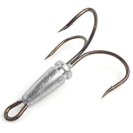 Snagging Hooks Weighted Treble Hooks, 5pcs Weighted Fishing Hooks Large Snagging Treble Hooks Bunker Snag Hooks for Baitfish Trout Salmon 8/0 10/0 12/0 14/0