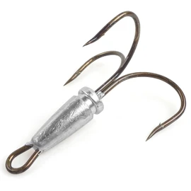Snagging Hooks Weighted Treble Hooks, 5pcs Weighted Fishing Hooks Large Snagging Treble Hooks Bunker Snag Hooks for Baitfish Trout Salmon 8/0 10/0 12/0 14/0
