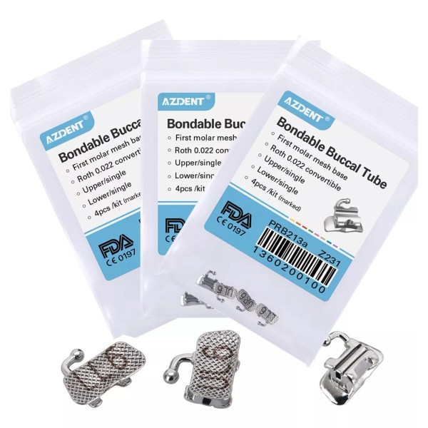 Azdent Set Tubos Dental Con Malla 1 Molar Roth Slot