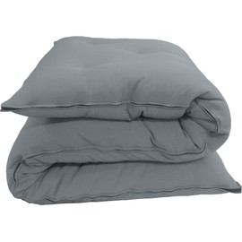 Danfuton Twin Floor Rolling Futon Mattress, Cotton Shikifuton Mats 3x39x80 Gray