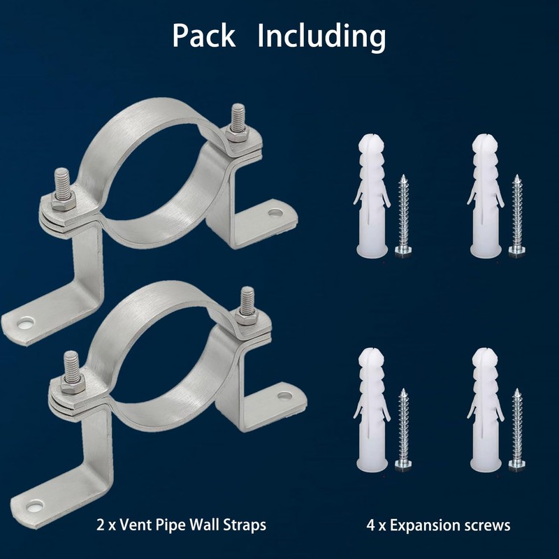2 Inch Vent Pipe Wall for Pellet Stove Pipe Kit