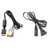 Cable Audio Video Rca Tv y Cable De Corriente Para