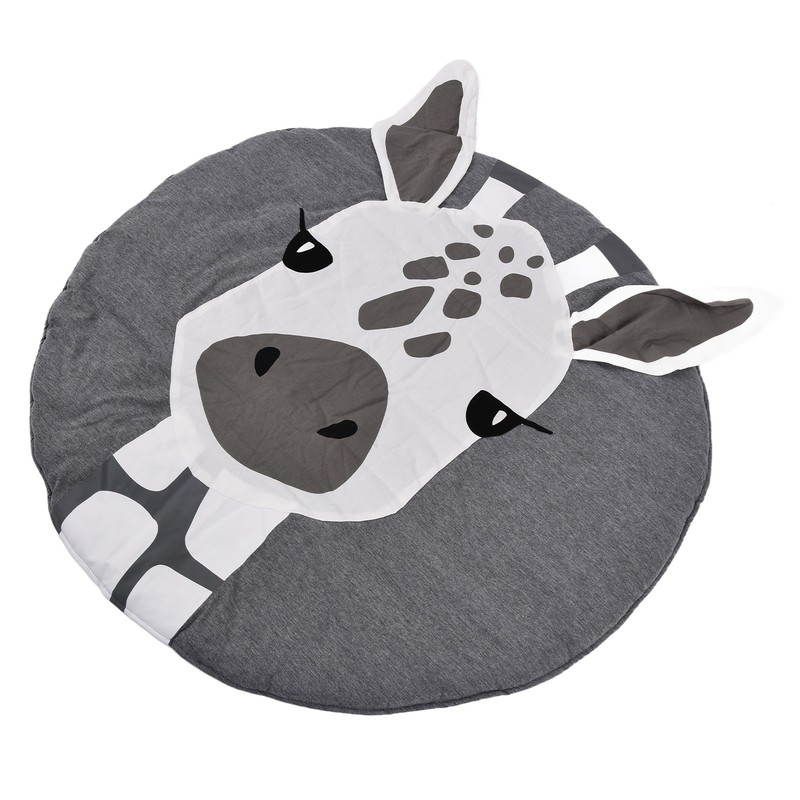 Soft Cotton Baby Play Mat Giraffe Pattern Wide Application Baby