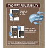 ShelterLogic 4' Adjustable Heavy Duty Outdoor Firewood Rack with Steel