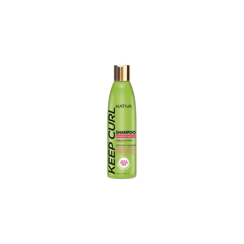 KATIVA Keep Curl Champú para Cabello Rizado 250 ml con