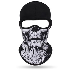 Balaclava Face Mask (White Beard Skull)