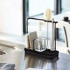 Sink Organiser, Sink Caddy Organiser, Stainless Steel Sponge Holder Kitchen