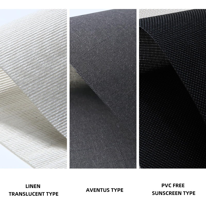 Motorized Roller Shade, Work with Homekit Thread-Enabled,Fabric Sample of 50%/70%