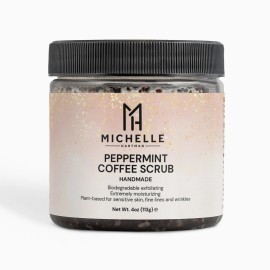 Michelle Hartman Peppermint Coffee Scrub, 4 oz