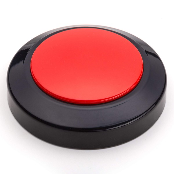 Cirbic Talking Clock for Visually impaired, Blind, Elderly. Large and high Contrast (Red)