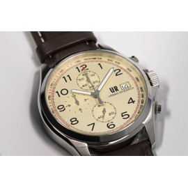 Urban Research UR003-03 Men's Watch Brown, Dial Color - Cream, watch chronograph