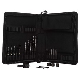 Make it Snappy Tools Deluxe Tool Book, Starter Kit, 5-Pc. Countersinks, 5-Pc. Drill Adapters, 5-Pc. Driver Bits, 2-Pc. Depth Stop, 1-Pc. Chuck