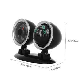 Zerodeko Adjustable Vehicle Compass for Car and Boat Navigation High Precision Dashboard Guide Ball Versatile Directional Support for Trucks and Use