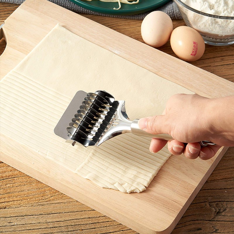 Pasta Noodle Cutter,High Grade Stainless Steel Pasta Spaghetti Maker Noodle