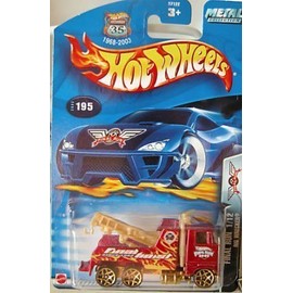 Mattel Hot Wheels 2003 1:64 Scale Final Run Red Rig Wrecker 1/12 Die Cast Car #195 by Hot Wheels