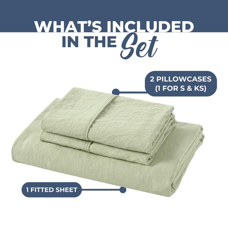 Dreamaker Single Fitted Combo Microfiber Sheet Set, Ultra Soft Plush