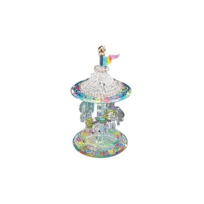 Glass Baron Carousel Figurine