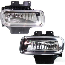 For 2004 2005 Ford F-150 Fog Light Driver and Passenger Side Pair w/Bulbs Included DOT Certified FO2592209, FO2593209 | 5L3Z 15201 A, 5L3Z 15200 A
