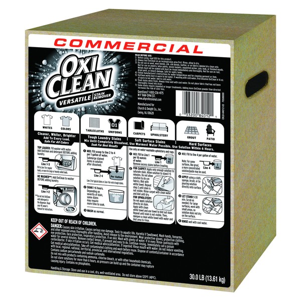 OxiClean - 33200-84012 3320084012 Stain Remover, Regular Scent, 30 lb Box