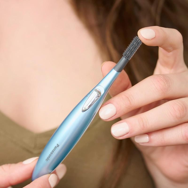 Panasonic Heated Eyelash Curler Comb With Non-Stick Silicone, Wand-Style -