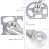 Abaodam 1Set Single Speeds Hollow Crankset Replacement for Mountain Bike